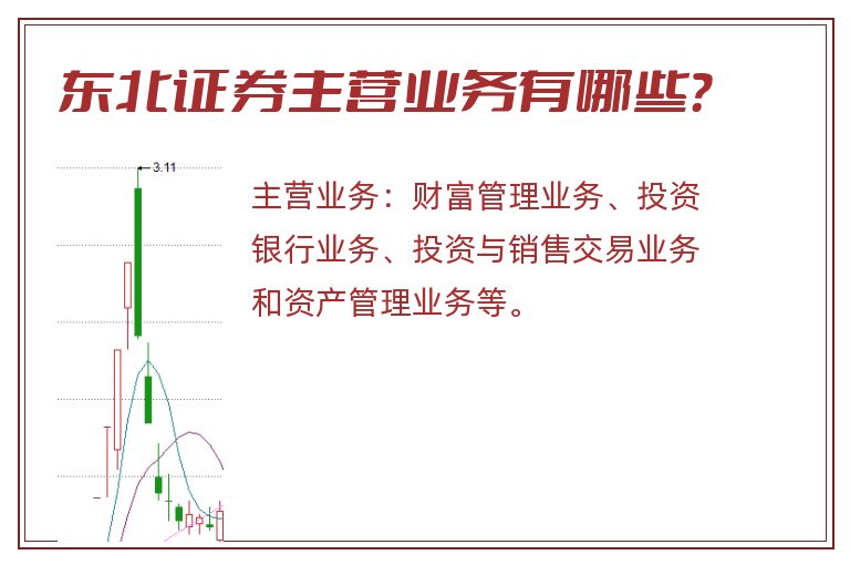 东北证券主营业务有哪些？