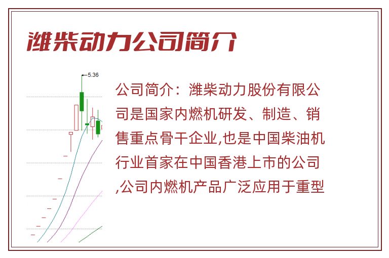 潍柴动力公司简介