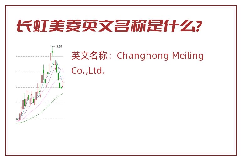长虹美菱英文名称是什么？
