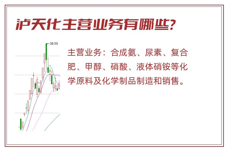 泸天化主营业务有哪些？