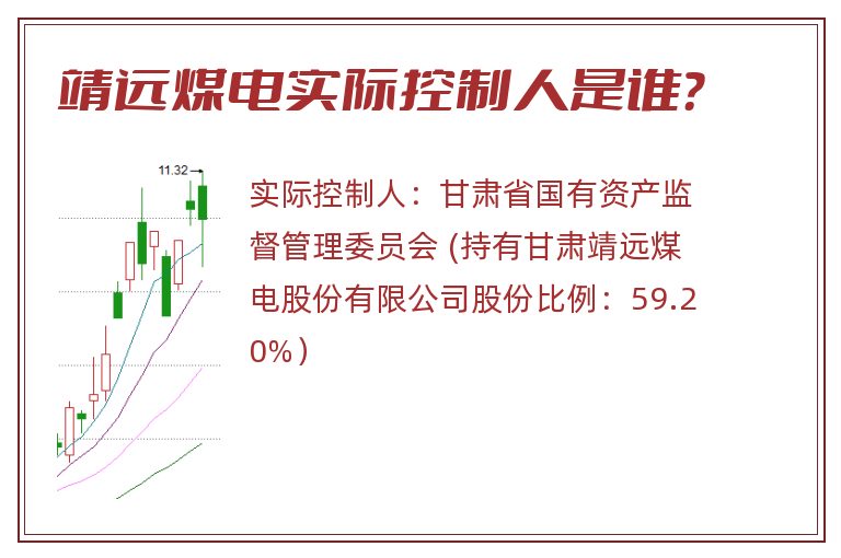 靖远煤电实际控制人是谁？
