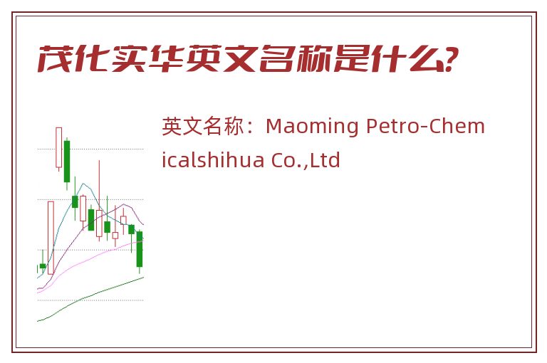 茂化实华英文名称是什么？