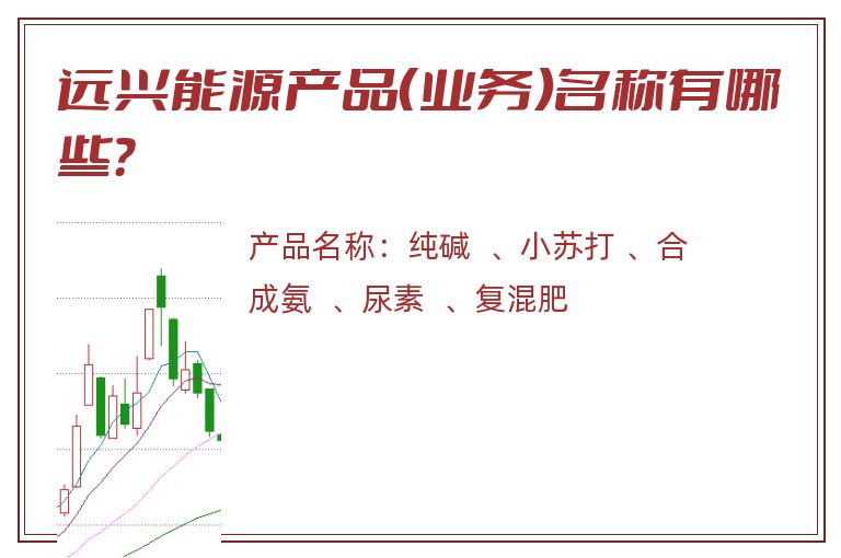 远兴能源产品（业务）名称有哪些？