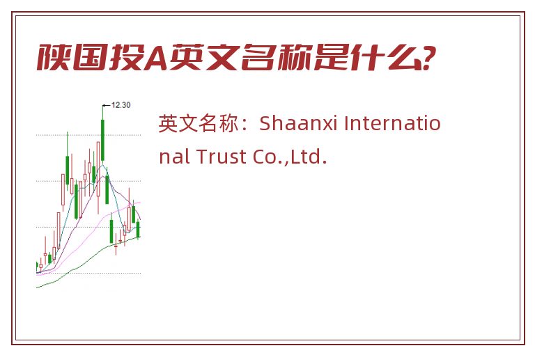 陕国投A英文名称是什么？