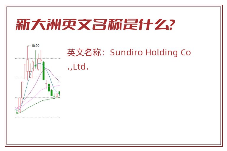 新大洲英文名称是什么？