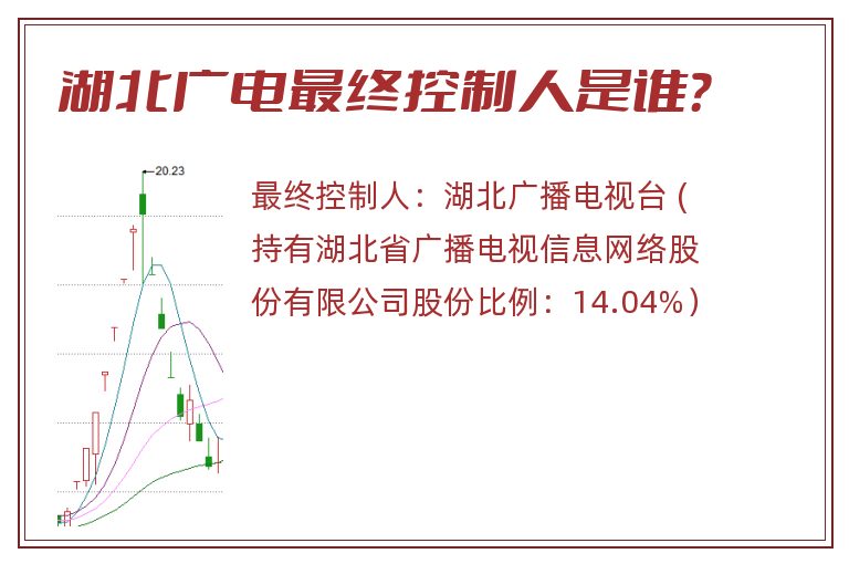湖北广电最终控制人是谁？