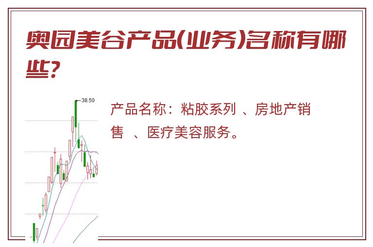 奥园美谷产品（业务）名称有哪些？