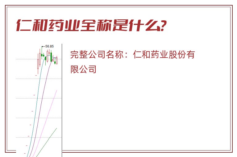 仁和药业全称是什么？