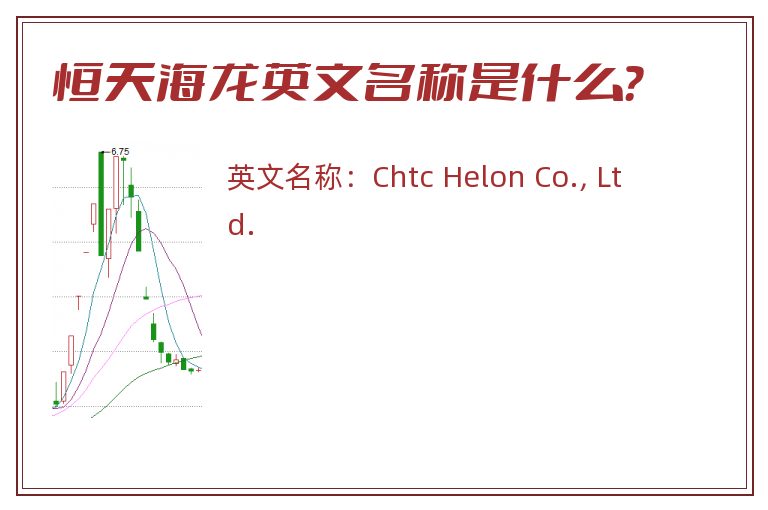 恒天海龙英文名称是什么？