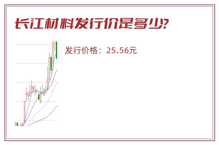 长江材料发行价是多少？