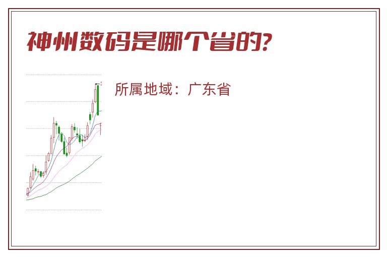 神州数码是哪个省的？