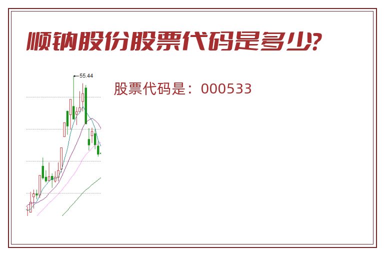 顺钠股份股票代码是多少？