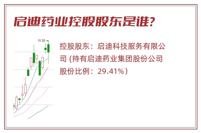 启迪药业控股股东是谁？