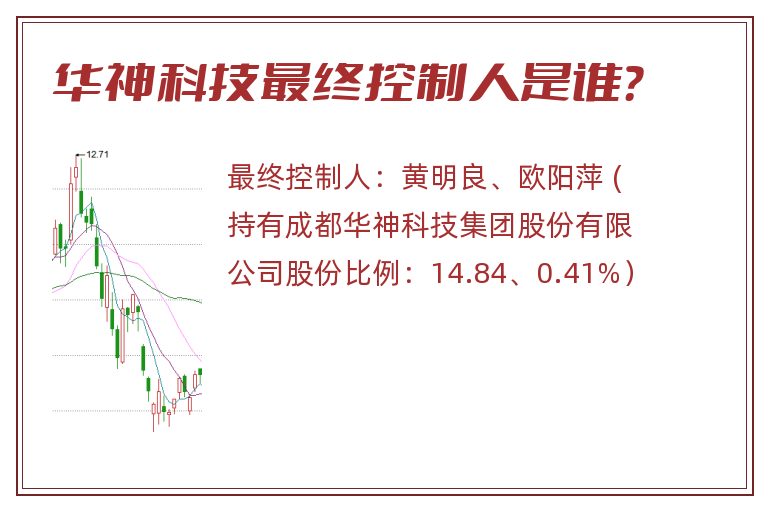 华神科技最终控制人是谁？