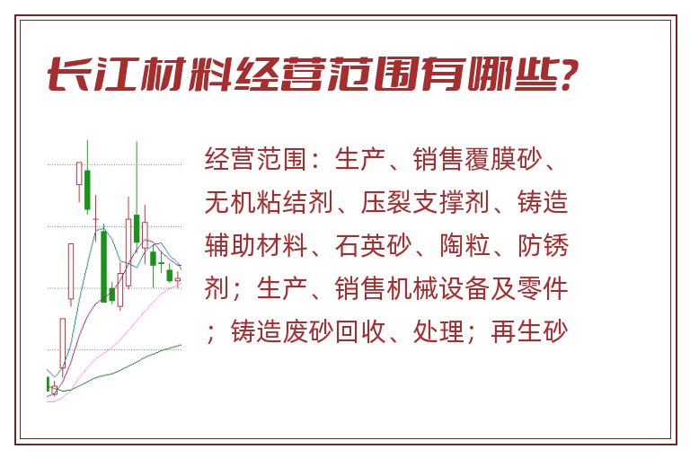 长江材料经营范围有哪些？