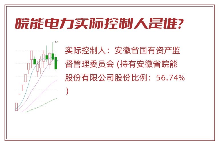 皖能电力实际控制人是谁？