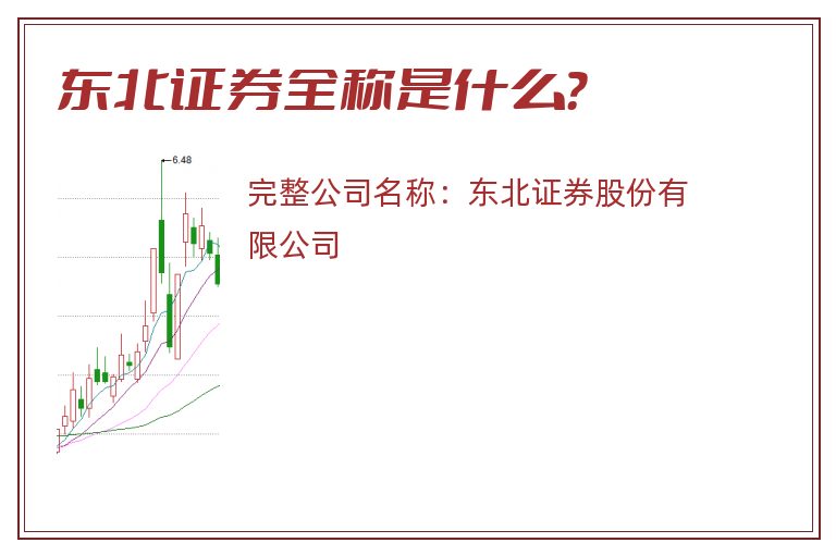 东北证券全称是什么？