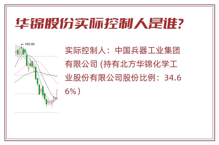 华锦股份实际控制人是谁？