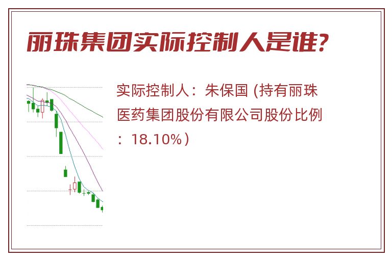 丽珠集团实际控制人是谁？