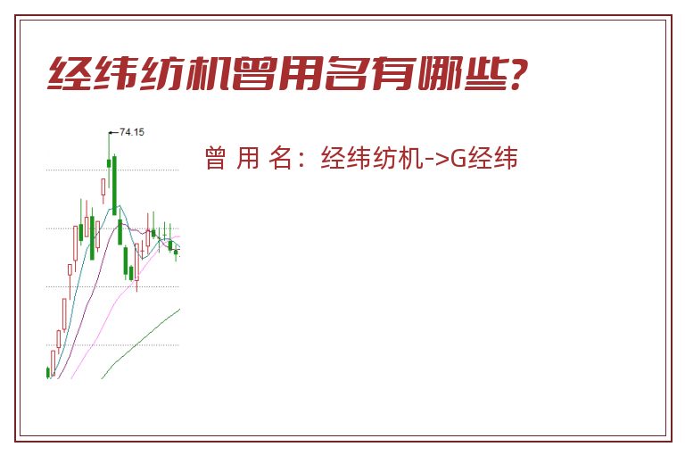 经纬纺机曾用名有哪些？