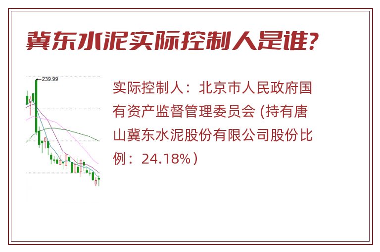 冀东水泥实际控制人是谁？