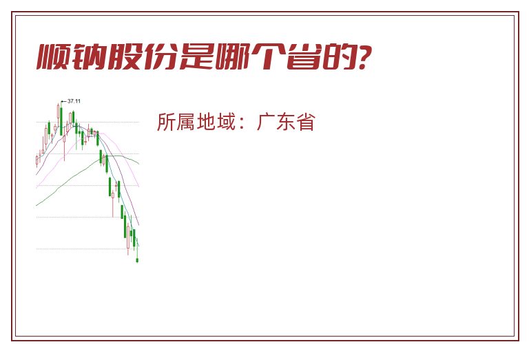顺钠股份是哪个省的？