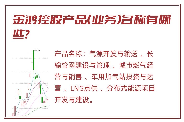 金鸿控股产品（业务）名称有哪些？