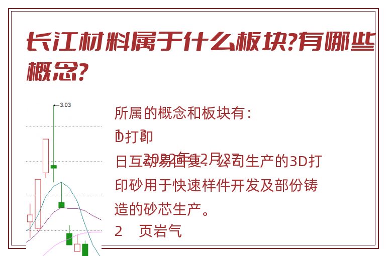 长江材料属于什么板块？有哪些概念？