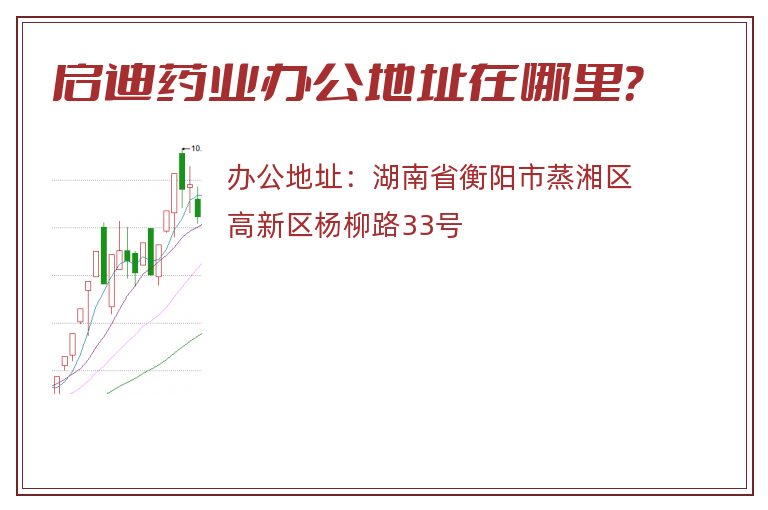 启迪药业办公地址在哪里？