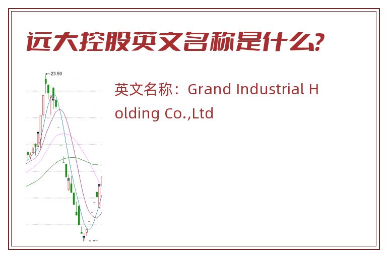 远大控股英文名称是什么？