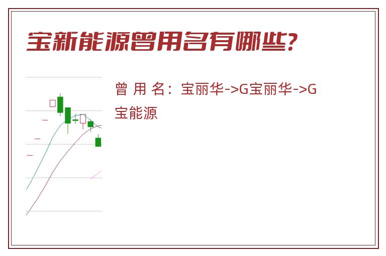 宝新能源曾用名有哪些？