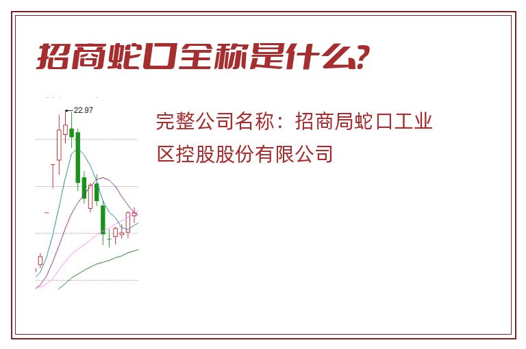 招商蛇口全称是什么？