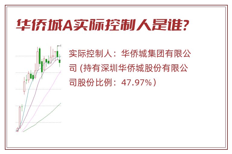 华侨城A实际控制人是谁？
