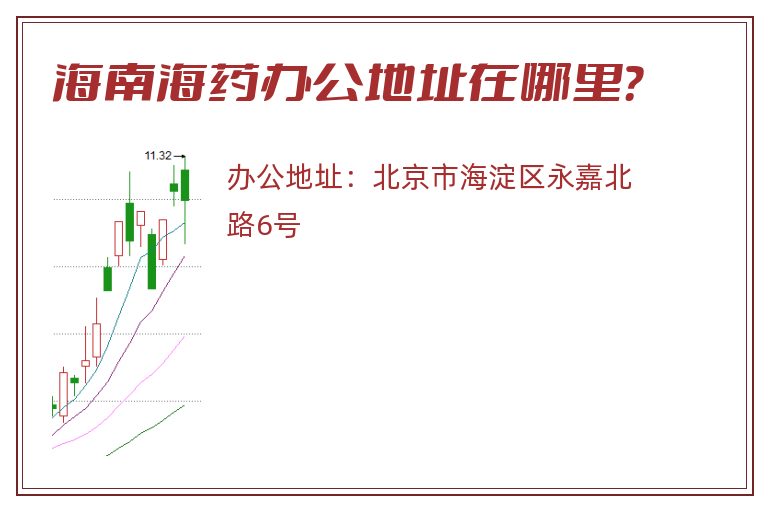 海南海药办公地址在哪里？