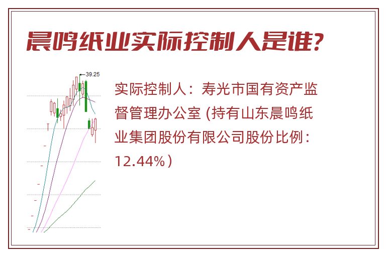 晨鸣纸业实际控制人是谁？