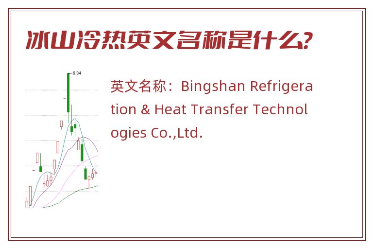 冰山冷热英文名称是什么？