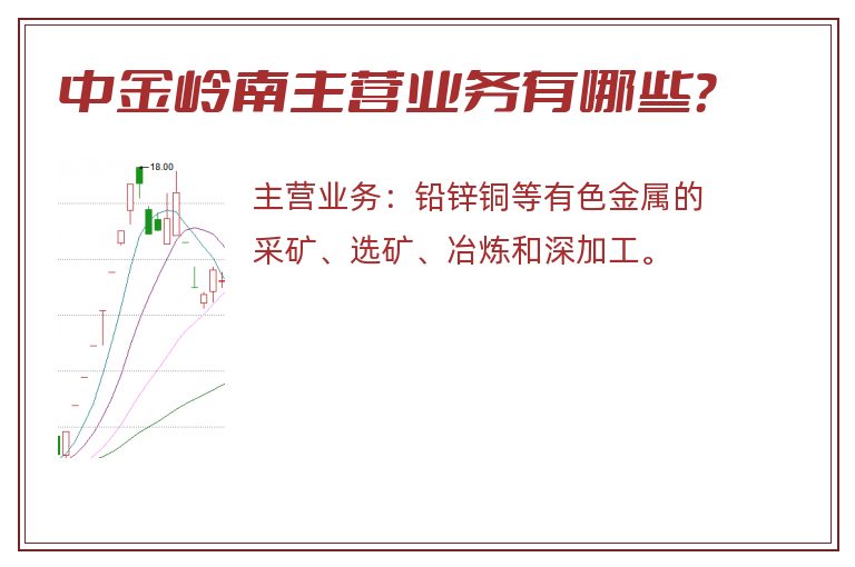 中金岭南主营业务有哪些？