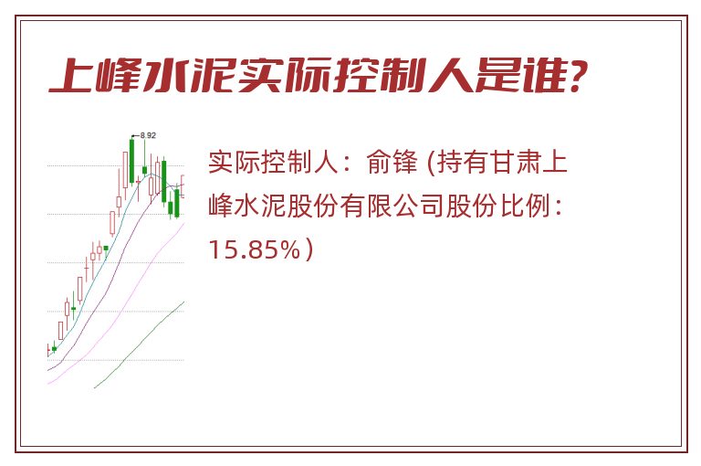 上峰水泥实际控制人是谁？