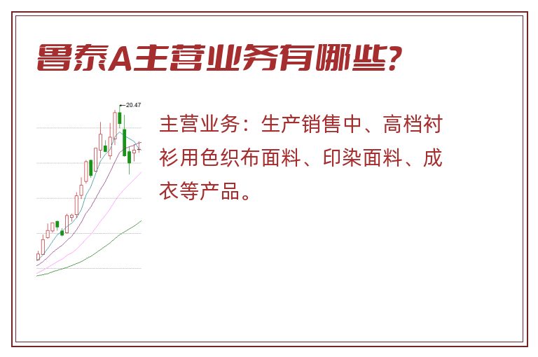 鲁泰A主营业务有哪些？