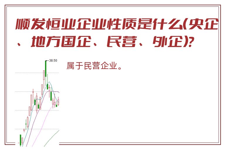 顺发恒业企业性质是什么（央企、地方国企、民营、外企）？
