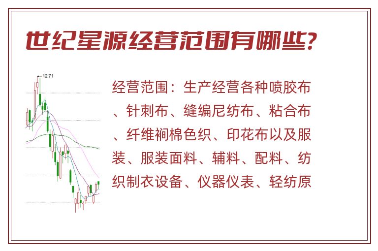 世纪星源经营范围有哪些？