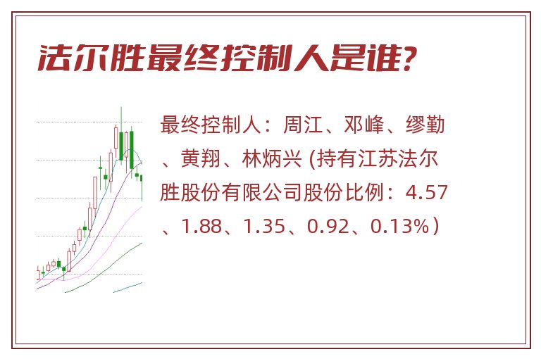 法尔胜最终控制人是谁？