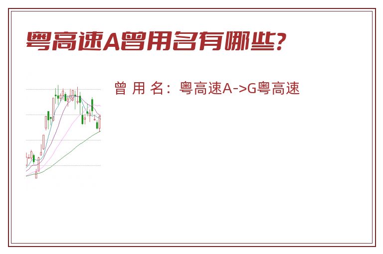 粤高速A曾用名有哪些？