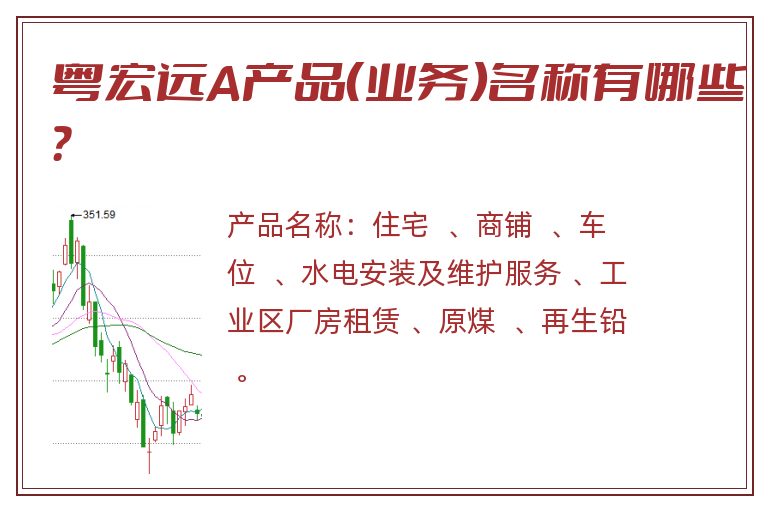 粤宏远A产品（业务）名称有哪些？