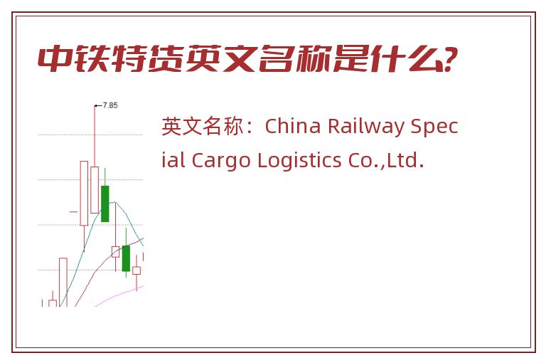 中铁特货英文名称是什么？