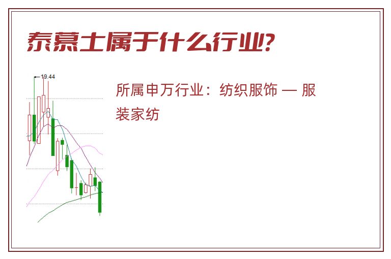 泰慕士属于什么行业？