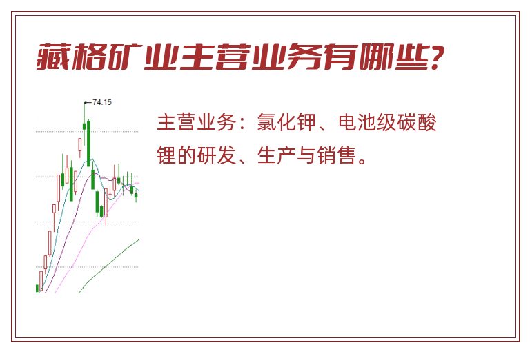 藏格矿业主营业务有哪些？