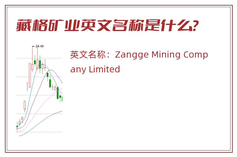 藏格矿业英文名称是什么？