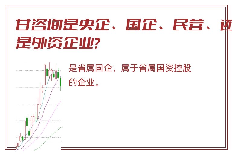 甘咨询是央企、国企、民营、还是外资企业？