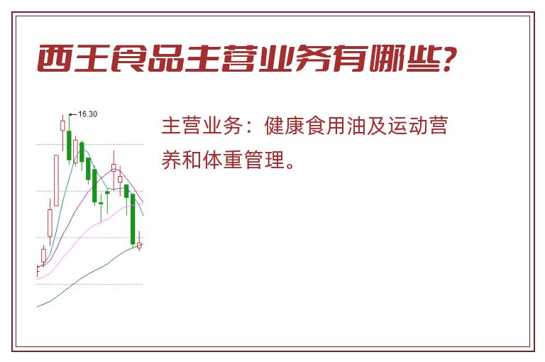 西王食品主营业务有哪些？